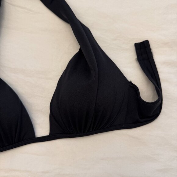 Victoria’s Secret Black Triangle Bikini Top, Push Up, Halter - Picture 3 of 6